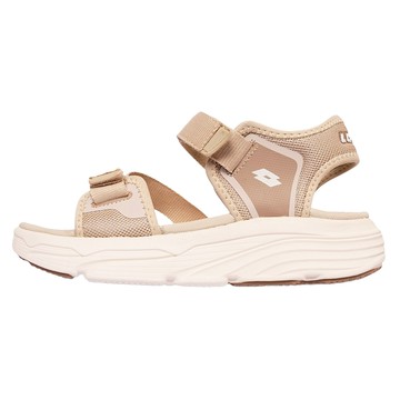 LOTTO 樂得 女款 美型厚底健走涼鞋 LT4AWS5591  22cm  奶茶色