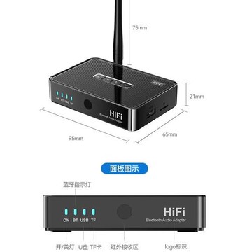 AUX藍牙接收器適配器轉接老音箱功放機專用3.5mm無線音頻改裝模塊