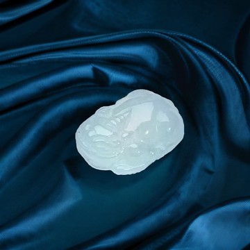 【招財神獸】冰種翡翠貔貅吊飾 | 天然緬甸玉翡翠A貨 | 送禮