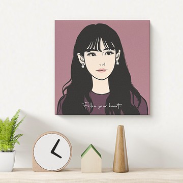 客製人像寵物畫 / 輕巧型無框畫 (文藝風)