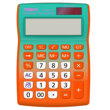 JINHO 京禾 12位元計算機 JH-2693-12  橘色  1個