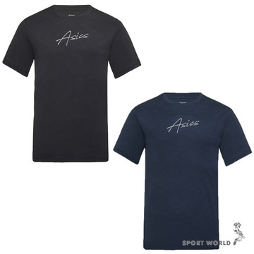 Asics 亞瑟士 短袖上衣 男裝 石墨烯 黑/藍【運動世界】2031F565-001/2031F565-400
