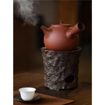 沐春堂 巖谷 高端鑄鐵爐 侘寂風炭爐 圍爐煮茶  傳統精工失蠟法