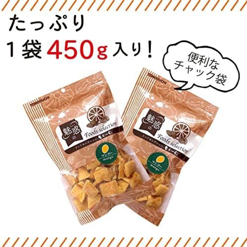 ドライマンゴー チャック付き袋 一口サイズ (450g×2袋) 友口 TOMOGUCHI もぐーぐ。