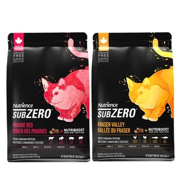 Nutrience紐崔斯SUBZERO黑鑽頂極無穀貓+凍乾 10lb(4.5kg)(購買第二件贈送寵物零食x1包)