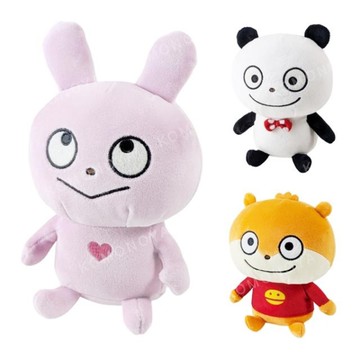 小禮堂 【限購】西村裕二 絨毛玩偶娃娃 S (坐姿款) 戀愛兔 開心熊貓 小老鼠