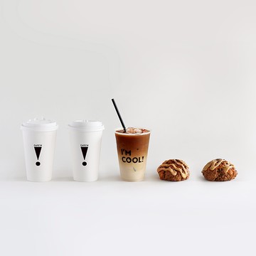 【CAFE!N】拿鐵司康組合:1杯世界冠軍拿鐵(L)+1個伯爵奶茶司康