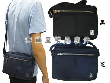 限時 滿3千賺10%點數↘ | ~雪黛屋~SANDIA-POLO 斜側包小容量拉鍊式主袋進口防水尼龍布材質隨身物品中性可肩斜背BSP101871900