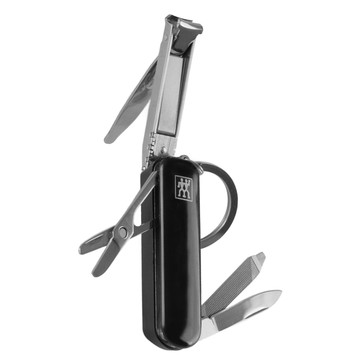 德國 ZWILLING 雙人牌 Classic Inox 多功能不鏽鋼瑞士刀 黑色  1支