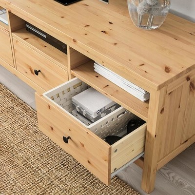 IKEA HEMNES ヘムネス　テレビ台 HEMNES ヘムネス テレビ台, ブラックブラウン, ライトブラウン