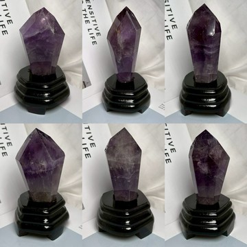 天然水晶 幻影權杖 紫黃水晶柱 1～100號💜💛紫水晶柱 權杖紫水晶柱 水晶柱 紫黃水晶柱 禮品送禮 收藏 A2717