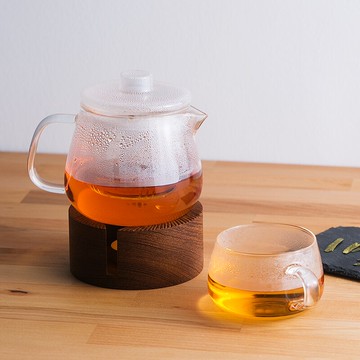 朵頤高硼硅耐熱玻璃過濾茶壺水壺水杯泡茶壺玻璃壺花茶壺單壺茶具1入