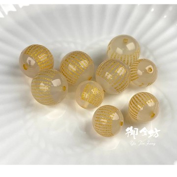 【御金坊手作材料】 心經燙金白瑪瑙 般若波羅密多心經 燙金白瑪瑙 白瑪瑙 心經瑪瑙 水晶 DIY材料