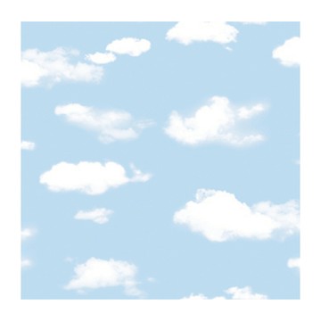 韓國優質裁切印花貼布-雲朵HOL098 寬100cm