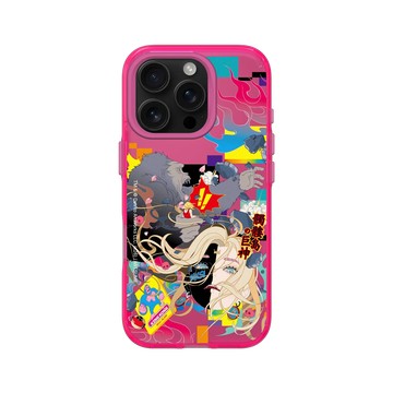 iPhone 16 Pro Clear 粉漾桃 - KKSI x Mitsume - 金剛夢幻碎影