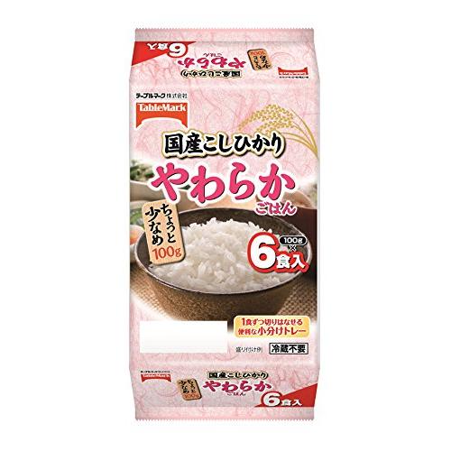 テーブルマーク たきたてご飯 国産こしひかり やわらか(分割)小盛り 600g×2個