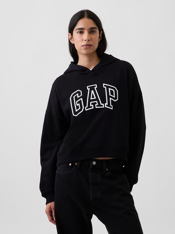 寬鬆Gap Logo法式毛圈布連帽T