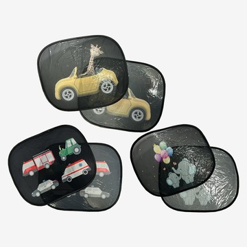 遮陽簾/遮陽板 e系列汽車用品【KC287 造型側遮 一組2入】側遮 重覆使用 遮陽 擋光 防曬 汽車遮陽