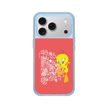 iPhone 18 Pro SolidX 晴空藍 - 樂一通 Looney Tunes - 亂花系列-崔弟
