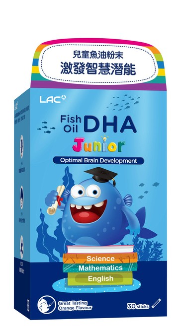 【LAC】兒童魚油粉末-橘子口味 (30包/盒)-品牌會員專屬