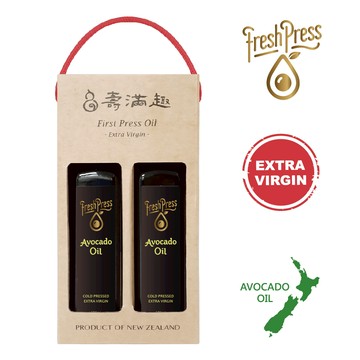 壽滿趣 - FreshPress紐西蘭頂級冷壓初榨酪梨油禮盒-250mlx2