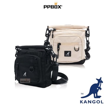 KANGOL 多口袋出遊小方包 限定款 64558705 時尚 防潑水 側背包 相機包 多格層 白色小包 包包 日韓穿搭