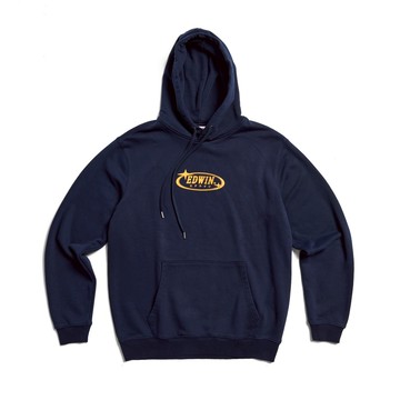 EDWIN｜中性｜經典之星印花長袖連帽T恤