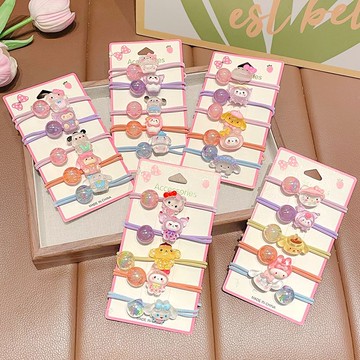 寶寶可愛發圈庫洛米不傷頭繩小女孩女童皮筋兒童發繩頭飾頭發發飾 z8095