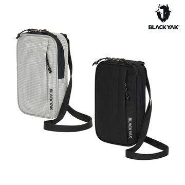 【BLACKYAK】SPEED MINI斜背包(白色/黑色)-雙開拉鍊 小包 手機包|BYEB1NAW01
