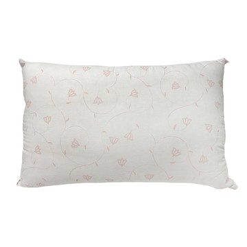 J&N 艾麗粉紅趴趴纖維枕 混紡棉  72 x 45cm  1個