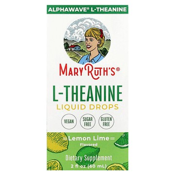 MaryRuth's, L-茶氨酸滴液，檸檬酸橙，200 毫克，2 液量盎司（60 毫升）