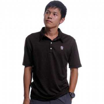 LOKI 男 VANA 抗UV短袖排汗POLO衫(男) (爪哇咖)[LO100031-JavaBRO]