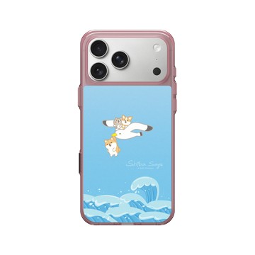 iPhone 17 Pro Max Clear (相機按鈕) 晶醺玫 - 柴語錄 Shiba Says - 海浪版