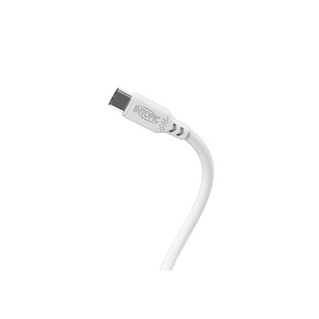 INTOPIC Type-C 液態矽膠充電傳輸線 1.2M 白色 CTC-35-W
