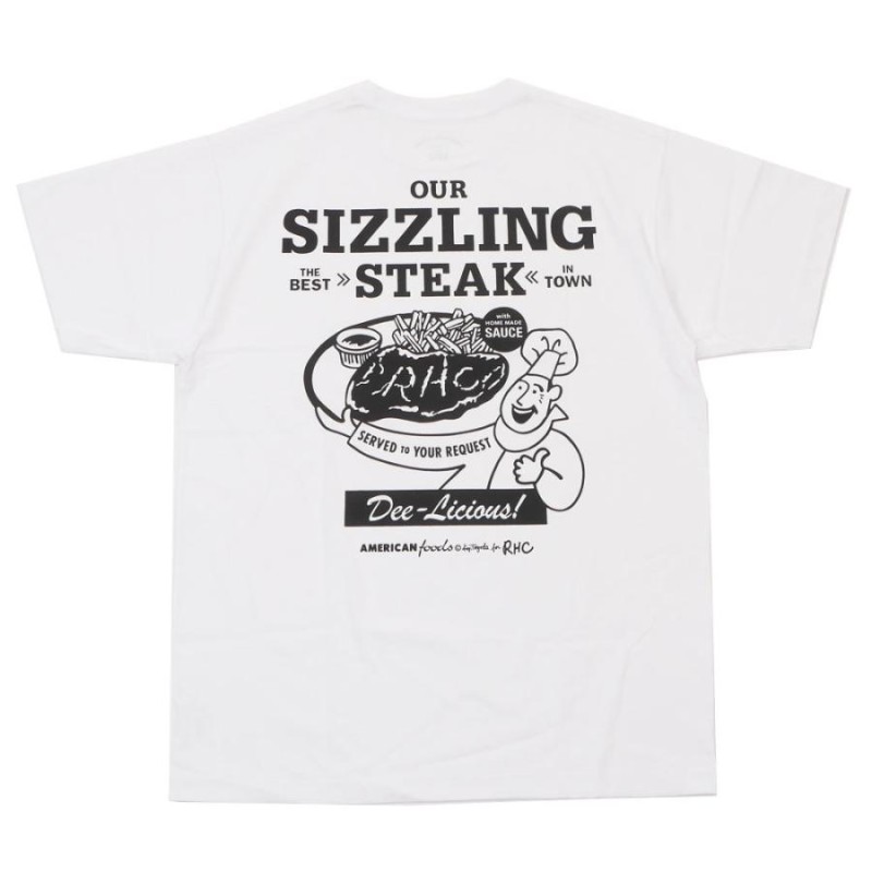 新品 ロンハーマン RHC Ron Herman AMERICAN FOODS アメリカンフーズ Steak Tee Tシャツ WHITE ホワイト  白 200008952040 半袖Tシャツ | LINEショッピング