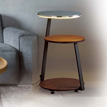 無線充電觸控調光三層置物立燈 05-12841