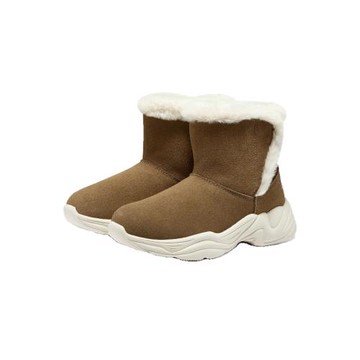 斯凱奇女童雪地靴冬季新款加絨保暖運動休閑鞋高幫大棉鞋303052L