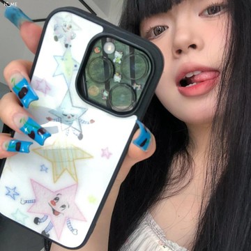 🔥質感手機殼.美式ins可愛夢里的星星iPhone17/16/15Promax蘋果14/13/12/11手機殼x