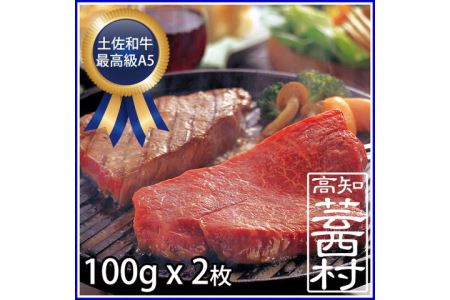 土佐和牛特選ランプステーキ100g×2枚セット牛肉 らんぷ もも モモ ランプ Rump steak最高級 A5 送料無料 特産品 高知県産 ギフト （新）〈高知市共通返礼品〉お歳暮 御歳暮