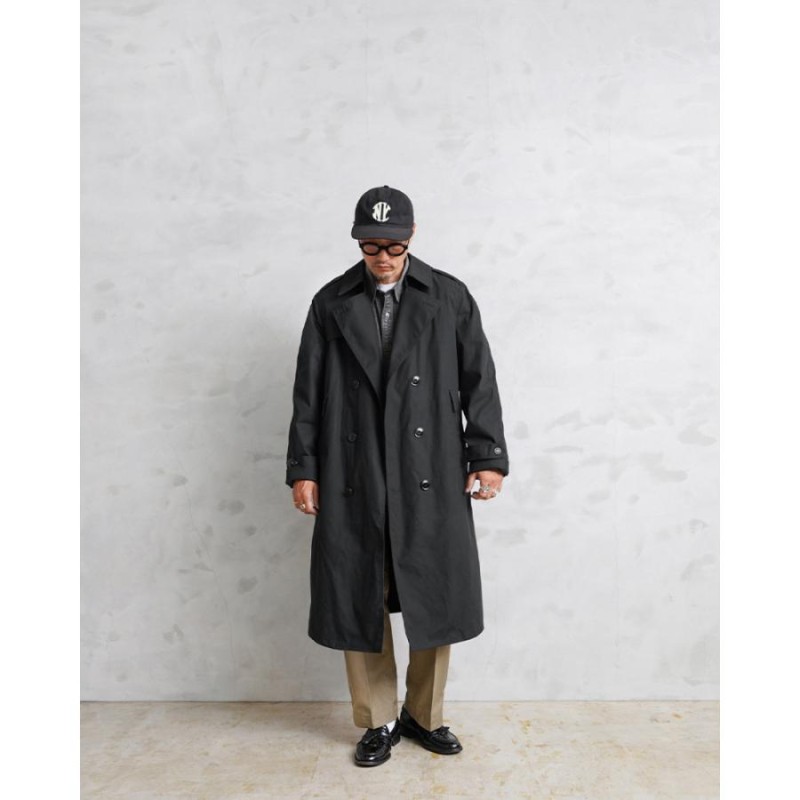 実物 新品 デッドストック 米軍 U.S. NAVY ブラックトレンチ