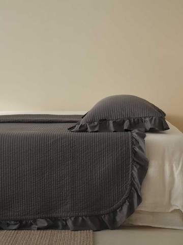 極簡系列床蓋三件套-煙嶼灰
