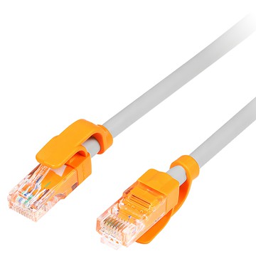 PowerSync 包爾星克 群加 CAT.5e 抗搖擺耐折彎網路線  2m  灰色 + 貝吉色  1條