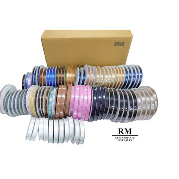 【整箱販售】單面尼龍緞帶/手工/素面/布置/裝飾/蝴蝶結/多種尺寸/粉色