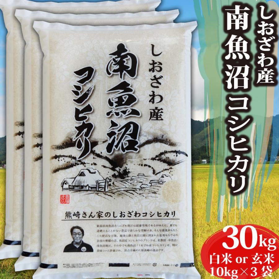 新米 令和5年 お米 30kg コシヒカリ 玄米30kg 新潟県南魚沼 しおざわ産 コシヒカリ 玄米 30kg 精米無料  米 おこめ お米 玄米 30kg