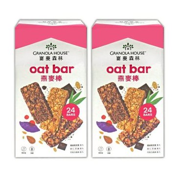 宴麥森林 綜合纖脆燕麥棒x2盒(32公克 X 24條)