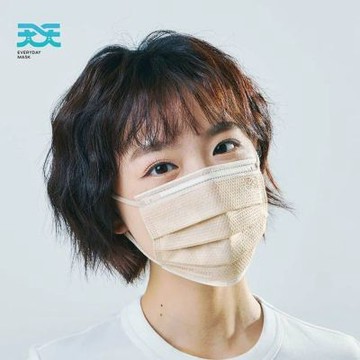 【天天】成人醫療平面口罩-奶霜杏-30入/盒