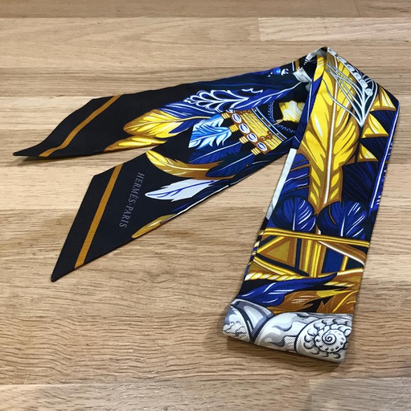 HERMES ツイリーリフトプロフィールネイビー系2本セット