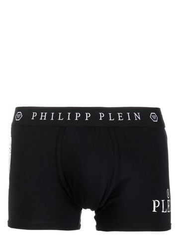 Philipp Plein - skull-print boxers - men - Cotton - XL - Black