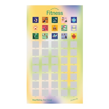 Another Me 健康五十天挑戰刮刮樂海報 尺寸: 70x40cm  多色  1張