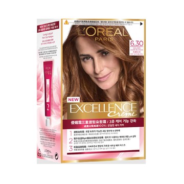 LOREAL Paris_巴黎萊雅 優媚霜三重護髮染髮霜 6.30焦糖金棕